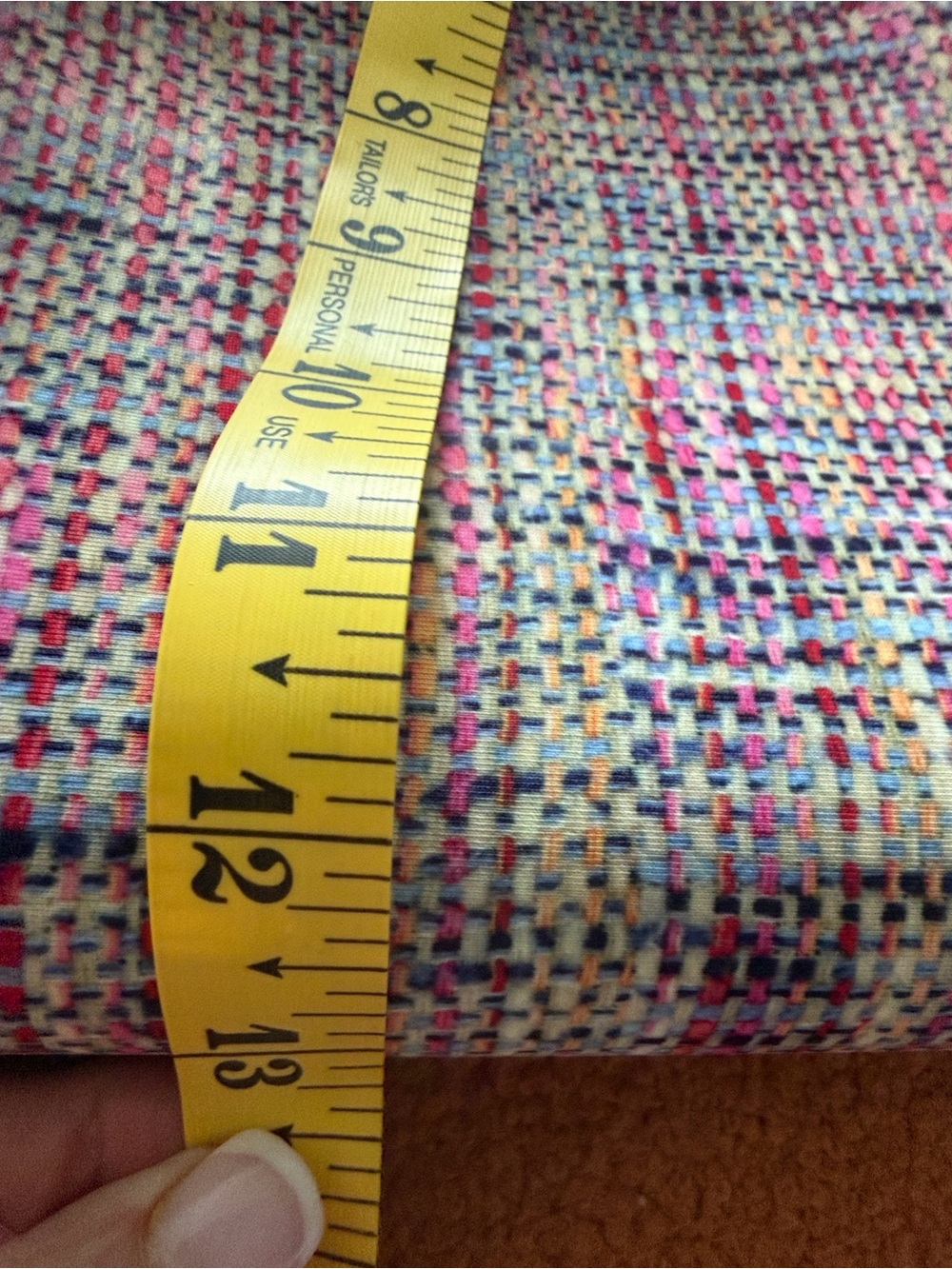 Save my Bag - made in Italy Multicolor Pink Tweed Tote Bag with Bow Accent - Picture 8 of 10